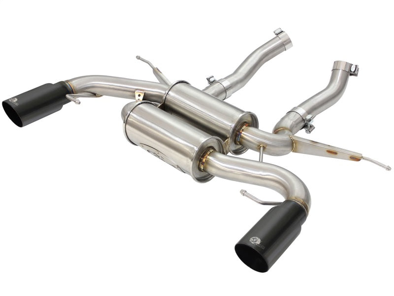 aFe MACHForce XP 2.5in Axle Back Stainless Exhaust w/ Black Tips 07-13 BMW 335i 3.0L L6 (E90/92) N55 - GTR Auto