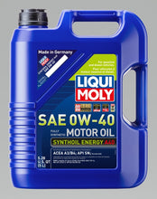 Load image into Gallery viewer, LIQUI MOLY 5L Synthoil Energy A40 Motor Oil SAE 0W40 - GTR Auto