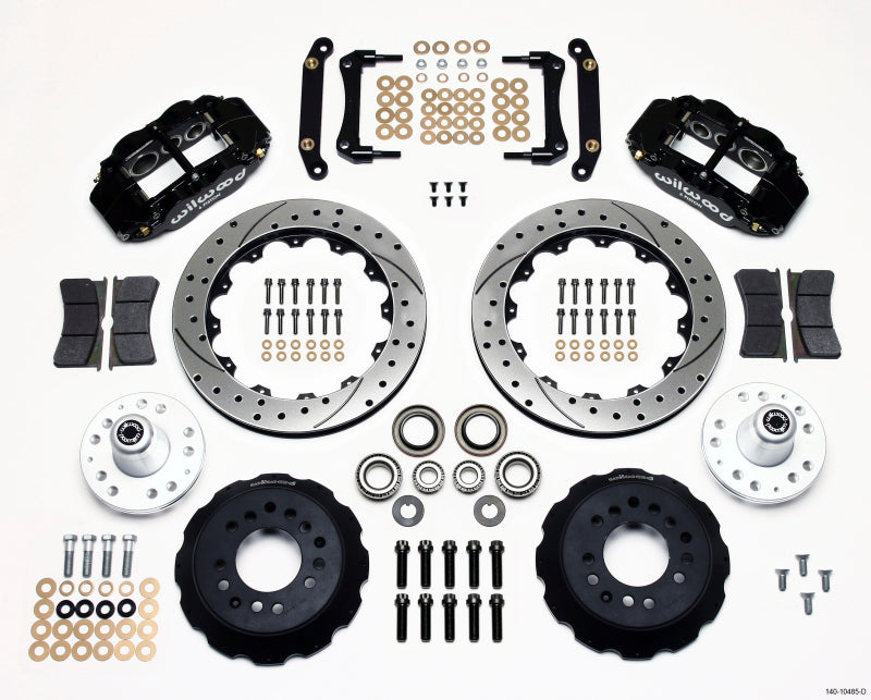 Wilwood Narrow Superlite 6R Front Hub Kit 12.88in Drilled 70-78 Camaro (*Line Kit Needed*) - GTR Auto