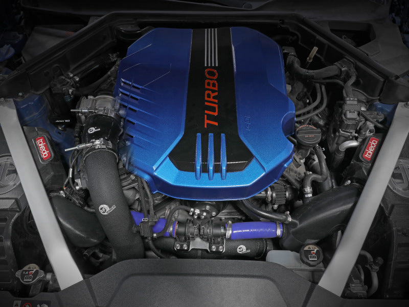 AFE 18-22 Kia Stinger V6-3.3L BladeRunner Alum Hot/Cold Charge Pipe Kit Black - GTR Auto