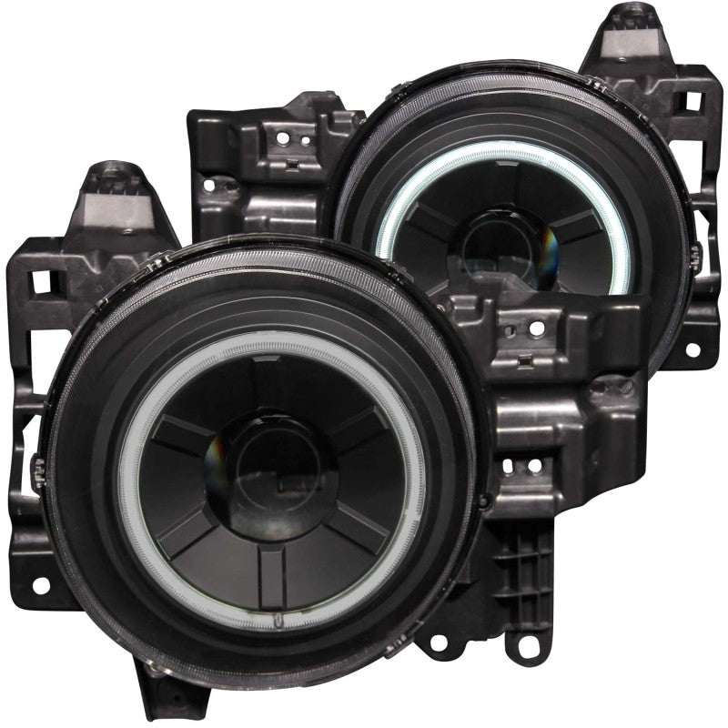 ANZO 2007-2013 Toyota Fj Cruiser Projector Headlights w/ Halo Black - GTR Auto