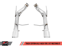 Load image into Gallery viewer, AWE Tuning S197 Mustang GT Axle-Back Exhaust - Track Edition (Chrome Silver Tips)