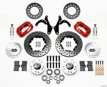 Load image into Gallery viewer, Wilwood Forged Dynalite Front Kit 11.00in Drill-Red 55-57 Chevy - GTR Auto