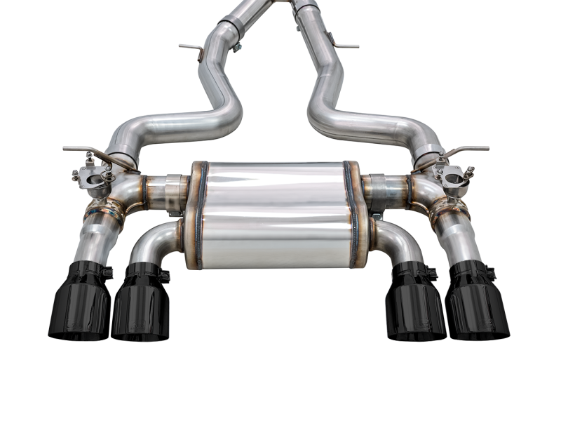 AWE Tuning BMW F8X M3/M4 SwitchPath Cat-Back Exhaust - Diamond Black Tips - GTR Auto