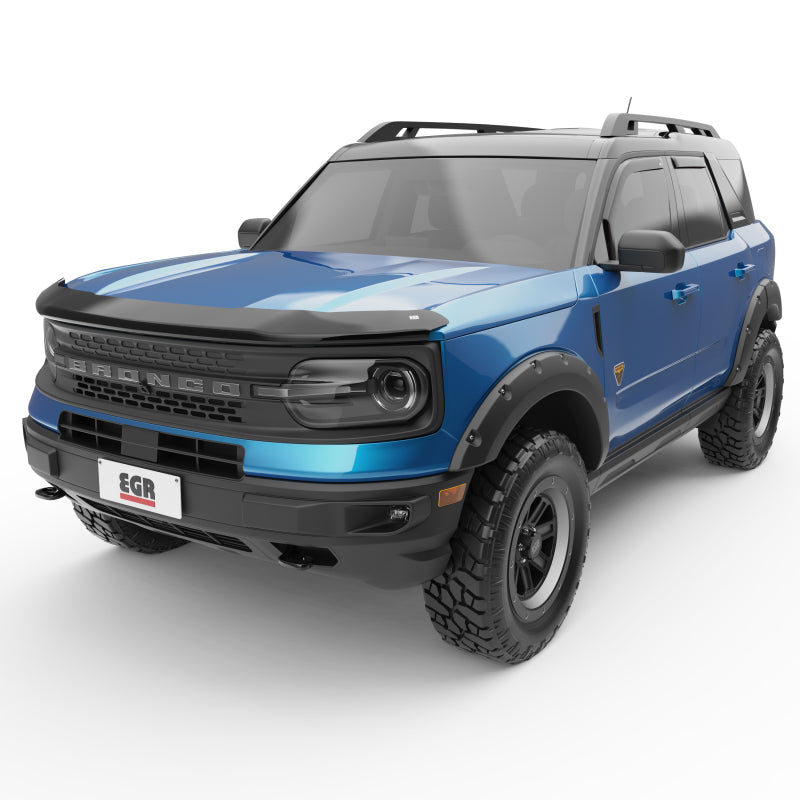 EGR 21-22 Ford Bronco Sport 4 Door In-Channel Window Visors - Dark Smoked (573561) - GTR Auto