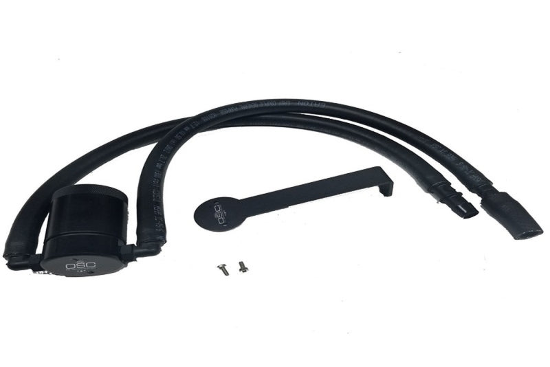 J&L 12-17 Jeep Wrangler JK 3.6L Passenger Side Oil Separator 3.0 - Black Anodized - GTR Auto