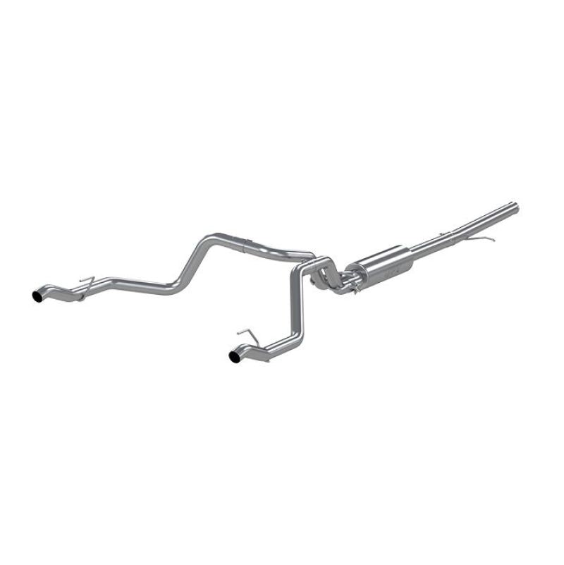 MBRP 2019 Chevrolet Silverado 1500 4.3L/5.3L 2.5in Cat Back Dual Rear Exit - Aluminized - GTR Auto