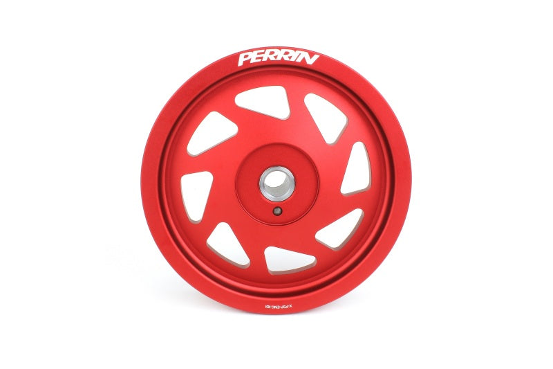 PERRIN 22-26 Subaru WRX/BRZ & Toyota GR86 / 20-25 FXT/OBXT Lightweight Crank Pulley - Red - GTR Auto