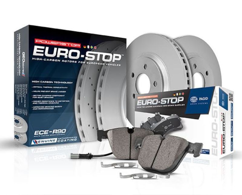 Power Stop 10-13 BMW 128i Rear Euro-Stop Brake Kit ESK6348