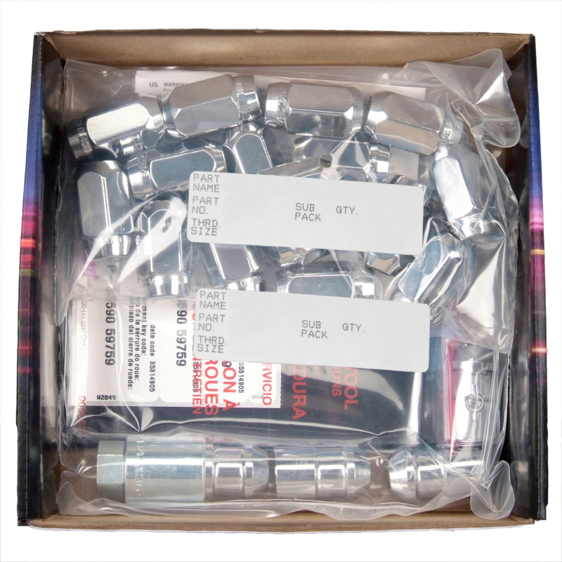 McGard 6 Lug Hex Install Kit w/Locks (Cone Seat Nut) 1/2-20 / 13/16 Hex / 1.5in. Length - Chrome - GTR Auto
