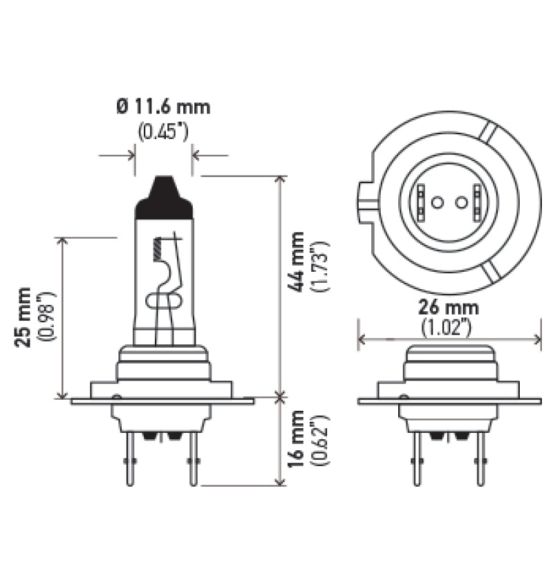 Hella Halogen H7 Bulb - GTR Auto