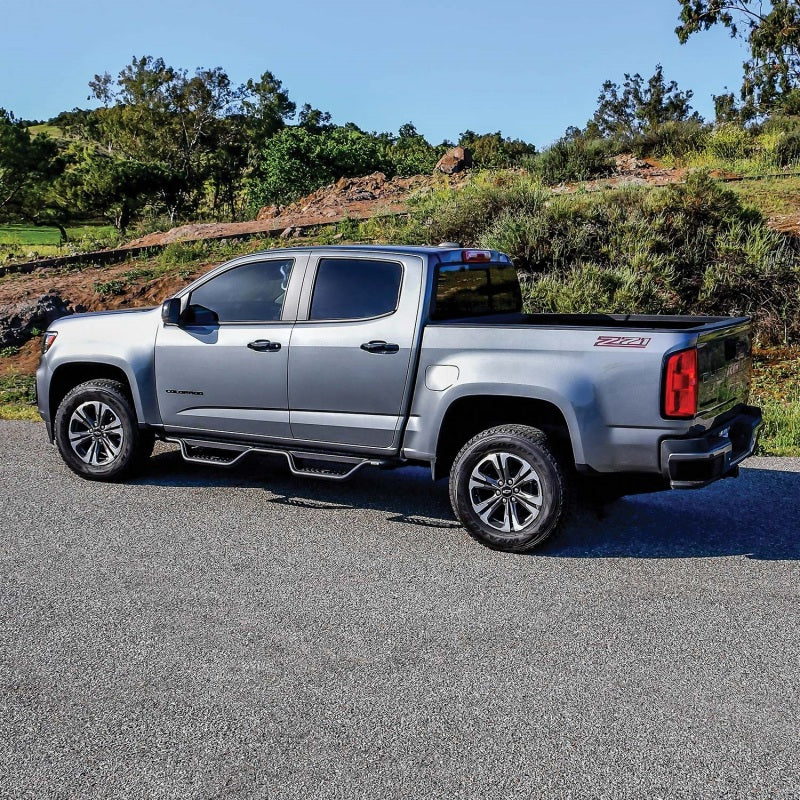 Westin 15-22 Chevrolet Colorado / GMC Canyon Crew Cab Outlaw Nerf Step Bars - Textured Black - GTR Auto