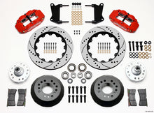 Load image into Gallery viewer, Wilwood Narrow Superlite 6R Front Hub Kit 14.00in Drill Red 67-69 Camaro 64-72 Nova Chevelle - GTR Auto