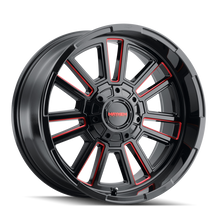 Load image into Gallery viewer, Mayhem 8115 Apollo 20x9 / 8x170 BP / 18mm Offset / 125.2mm Hub Black w/ Prism Red Wheel - GTR Auto