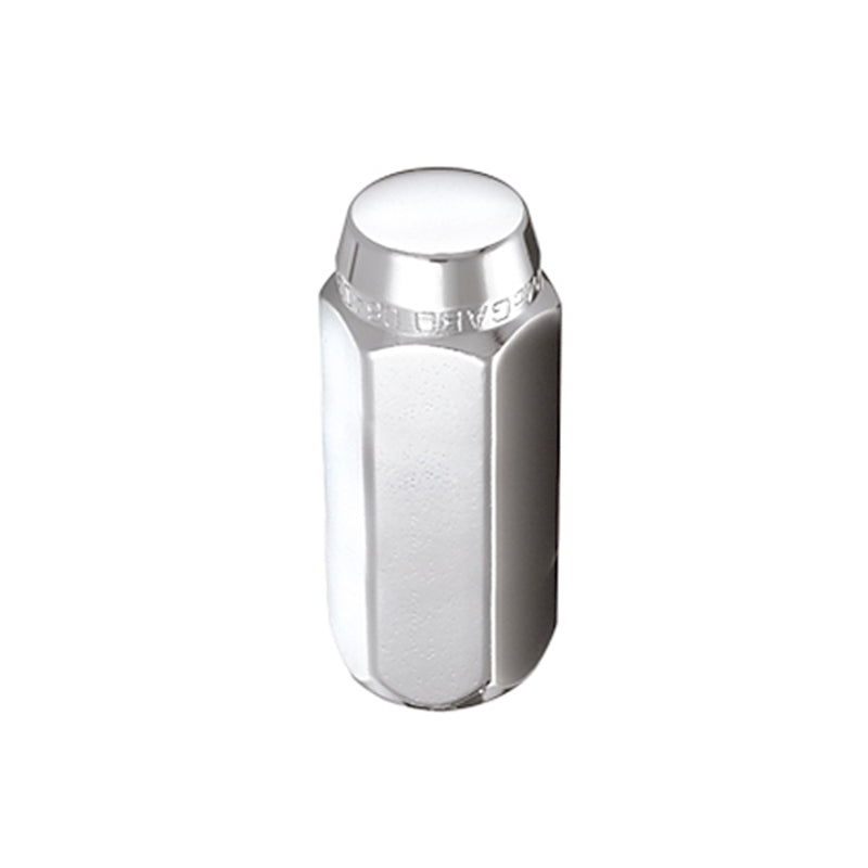 McGard Hex Lug Nut (Cone Seat) M12X1.75 / 13/16 Hex / 1.815in. Length (4-Pack) - Chrome - GTR Auto