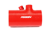 Load image into Gallery viewer, PERRIN 22-26 Subaru WRX / 20-25 LGT &amp; OBXT Turbo Inlet Hose w/Turbo Adapter Flange (Short) - Red