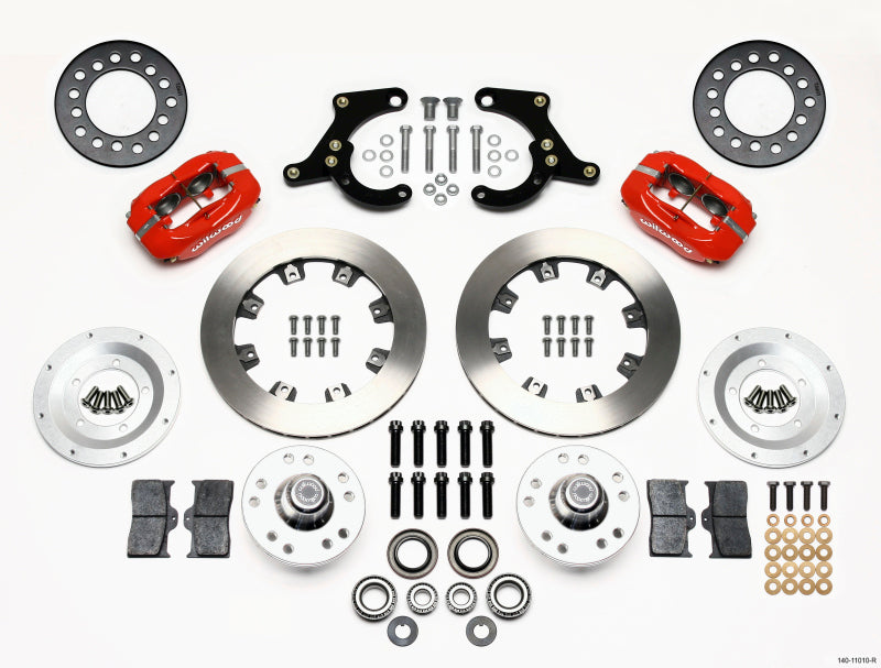 Wilwood Forged Dynalite Front Kit 11.75in Red 55-57 Chevy - GTR Auto