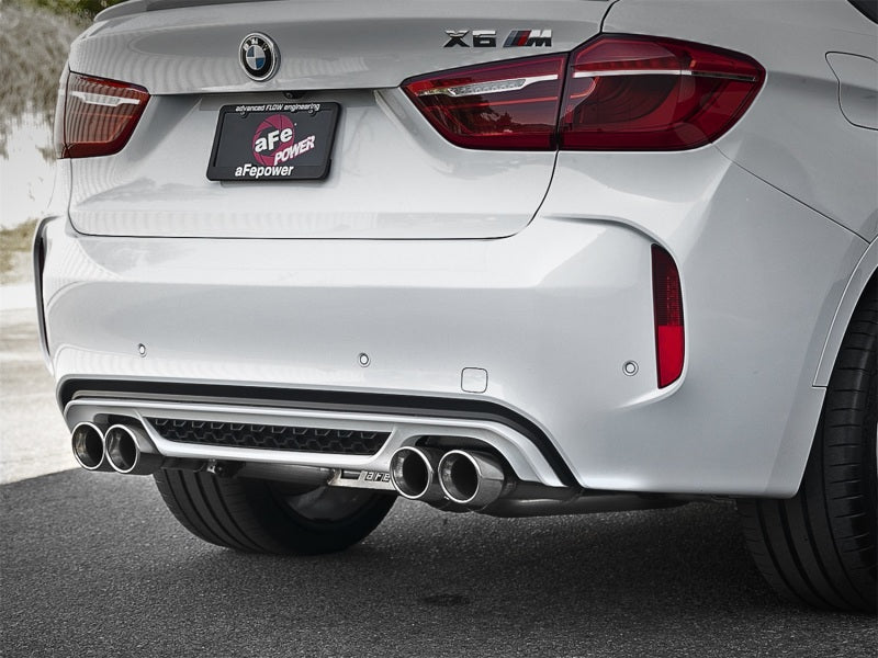 aFe MACH Force-Xp 3.5in. 304 SS C/B Exhaust w/o Muffler 15-18 BMW X5 M V8-4.4L (tt) - Polished Tip - GTR Auto
