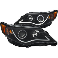 Load image into Gallery viewer, ANZO 2012-2013 Toyota Camry Projector Headlights w/ Halo Black - GTR Auto