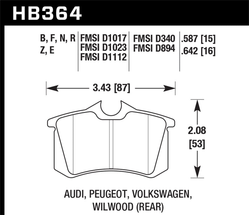 Hawk HPS Street Brake Pads - GTR Auto
