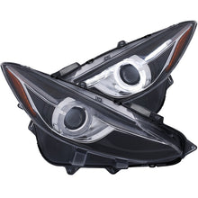 Load image into Gallery viewer, ANZO Projector Headlights With Halo Black w/Amber 14-17 Mazda 3 - GTR Auto