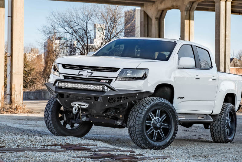 Addictive Desert Designs 15-18 Chevy Colorado HoneyBadger Front Bumper w/ Winch Mount - GTR Auto