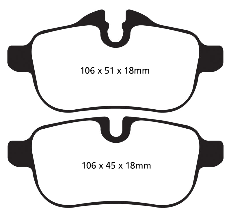 EBC 09+ BMW Z4 3.0 (E89) Greenstuff Rear Brake Pads - GTR Auto
