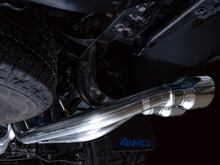 Load image into Gallery viewer, AWE Tuning 16-22 Toyota Tacoma 0FG Cat-Back Exhaust w/ BashGuard - Dual Chrome Silver Tips