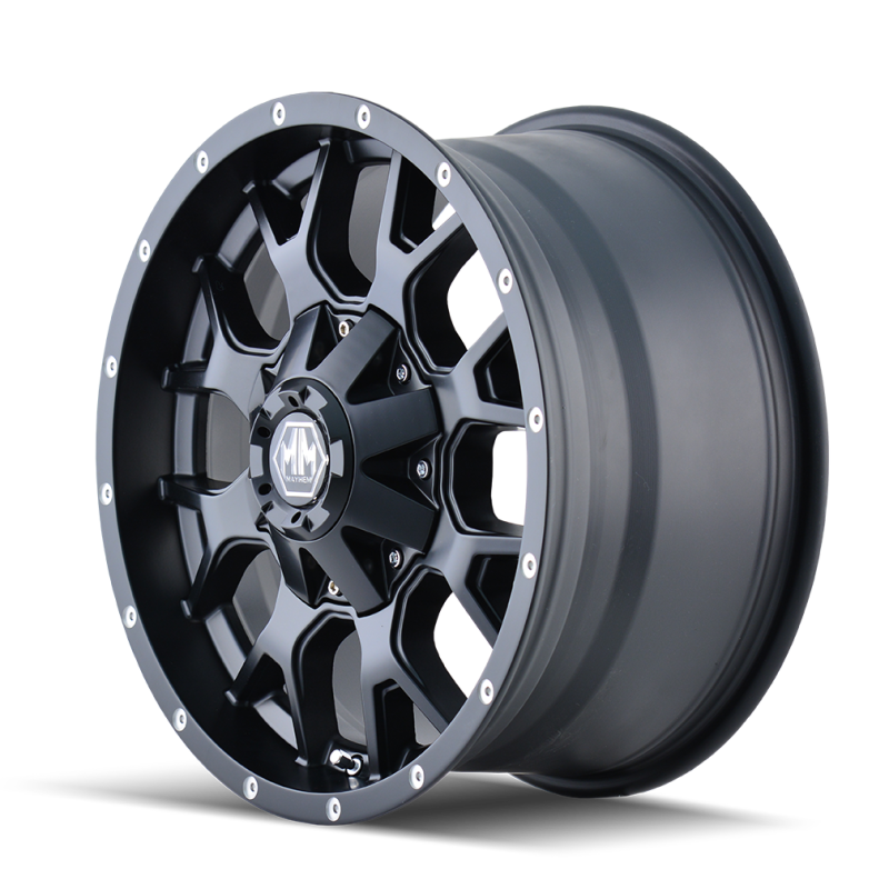 Mayhem 8015 Warrior 18x9 / 5x150 BP / -12mm Offset / 110mm Hub Matte Black Wheel - GTR Auto
