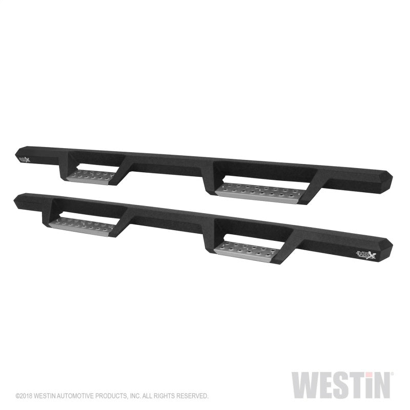 Westin 07-21 Toyota Tundra DC HDX Stainless Drop Nerf Step Bars - Tex. Blk - GTR Auto