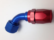 Load image into Gallery viewer, Fragola -8AN x 60 Degree Pro-Flow Hose End - Blue/Red