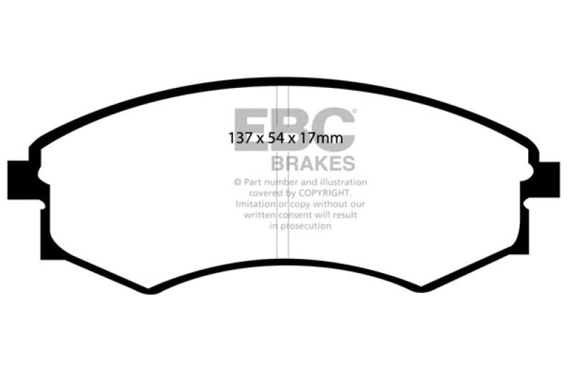 EBC 92-95 Hyundai Elantra 1.6 Ultimax2 Front Brake Pads UD449