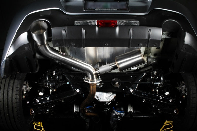 PERRIN 22-26 Subaru BRZ / Toyota GR86 Axle Back Exhaust SS (Single Side Exit w/Helmholtz Chamber) - GTR Auto