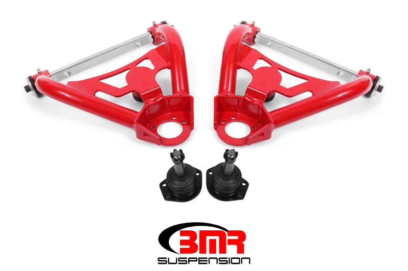 BMR 64-72 A-Body Pro-Touring Upper A-Arms w/ Tall Ball Joint (Delrin) - Red - GTR Auto