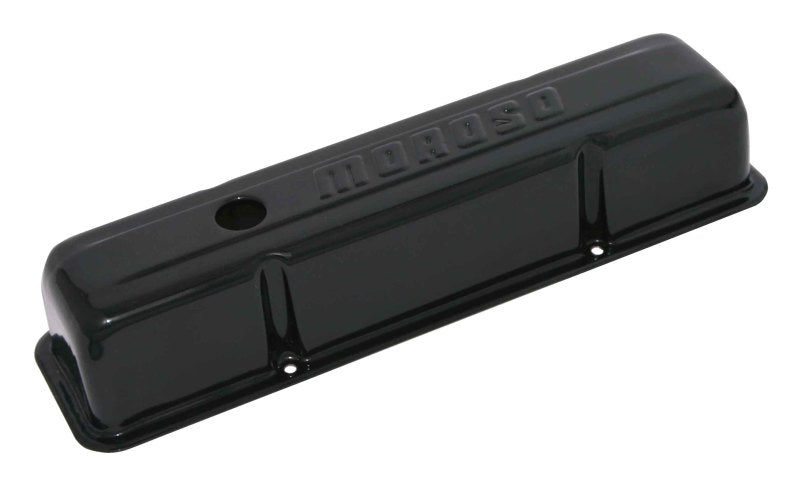 Moroso Chevrolet Small Block Valve Cover - Black Powder Coat - Single 68003