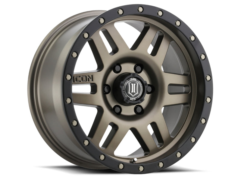 ICON Six Speed 17x8.5 5x150 25mm Offset 5.75in BS 116.5mm Bore Bronze Wheel - GTR Auto