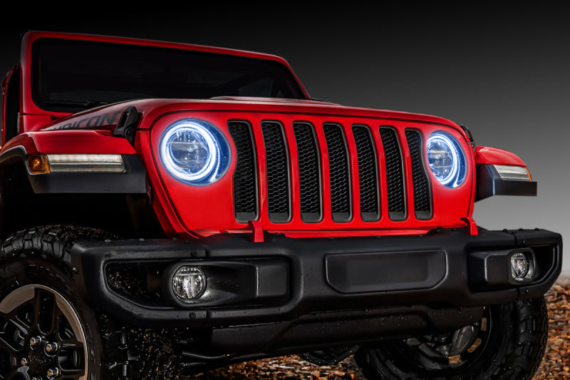 Oracle Jeep Wrangler JL/Gladiator JT LED Surface Mount Headlight Halo Kit - White - GTR Auto