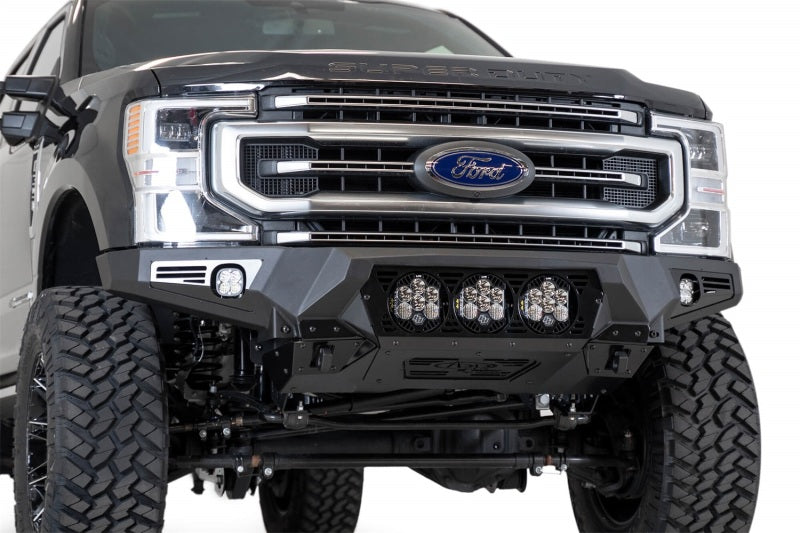 Addictive Desert Designs 17-20 Ford Super Duty Bomber Front Bumper w/ Mounts For 3 Baja Designs LP6s - GTR Auto