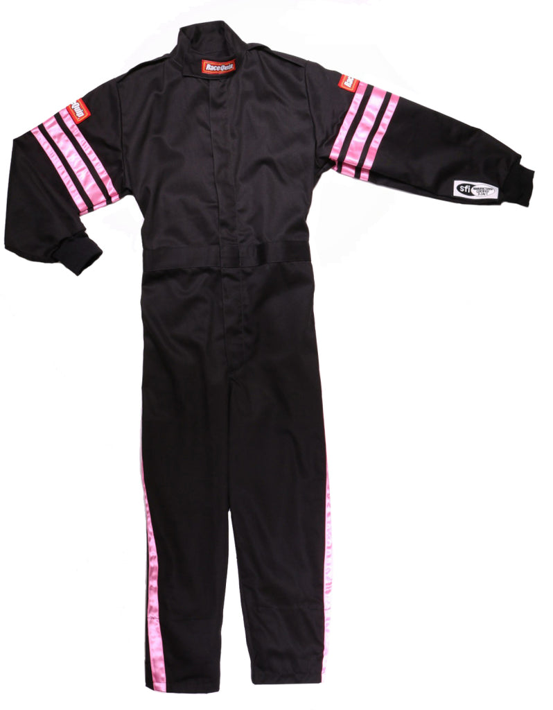 RaceQuip Pink Trim SFI-1 JR. Suit - Kids XL