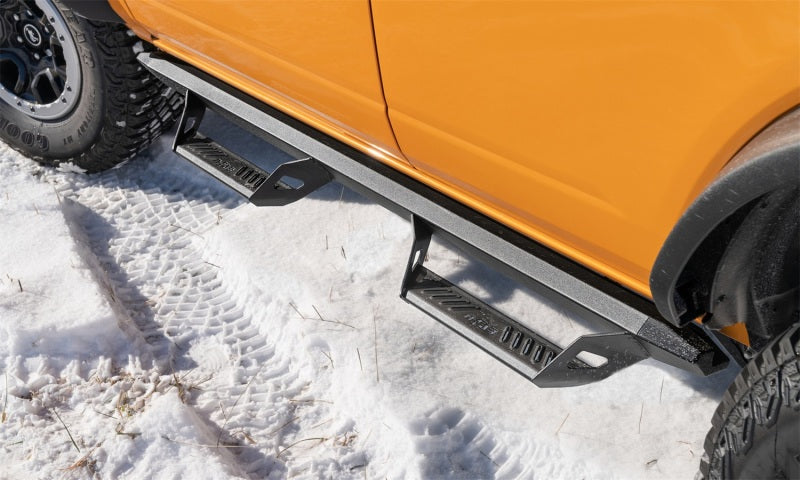 N-Fab 21-22 Ford Bronco 2 Door Predator PRO Step System - Wheel 2 Wheel - Tex. Black - GTR Auto