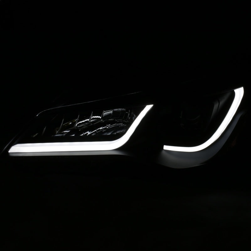 ANZO Projector Headlights With Plank Style Design Black w/Amber 15-16 Toyota Camry (4DR) 121518