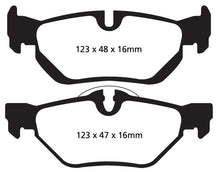 Load image into Gallery viewer, EBC 13+ BMW X1 2.0 Turbo (28i) Yellowstuff Rear Brake Pads - GTR Auto