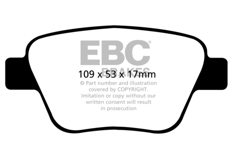 EBC 10-13 Audi A3 2.0 Turbo (Bosch rear caliper) Greenstuff Rear Brake Pads - GTR Auto