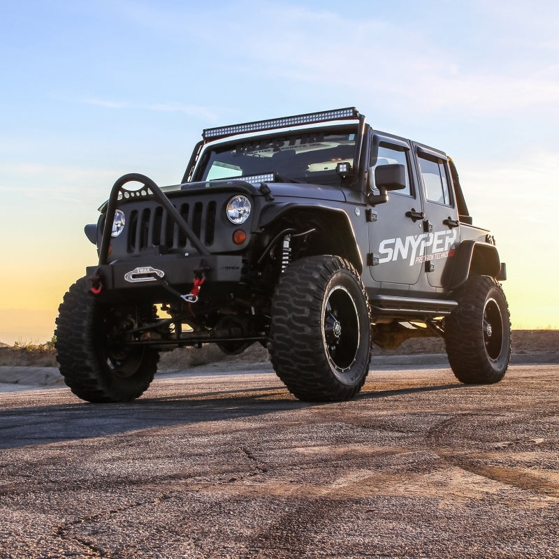 Westin/Snyper 07-17 Jeep Wrangler Unlimited Triple Tube Rock Rail Steps - Textured Black - GTR Auto