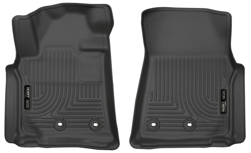 Husky Liners 13-16 Lexus LX570 / 13-16 Toyota Land Cruiser Weatherbeater Black Front Floor Liners - GTR Auto