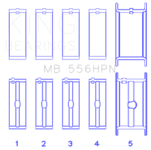 Load image into Gallery viewer, King Engine Bearings Chevrolet 396-502 Gen IV/V/VI Main Bearing Set (Size 030)