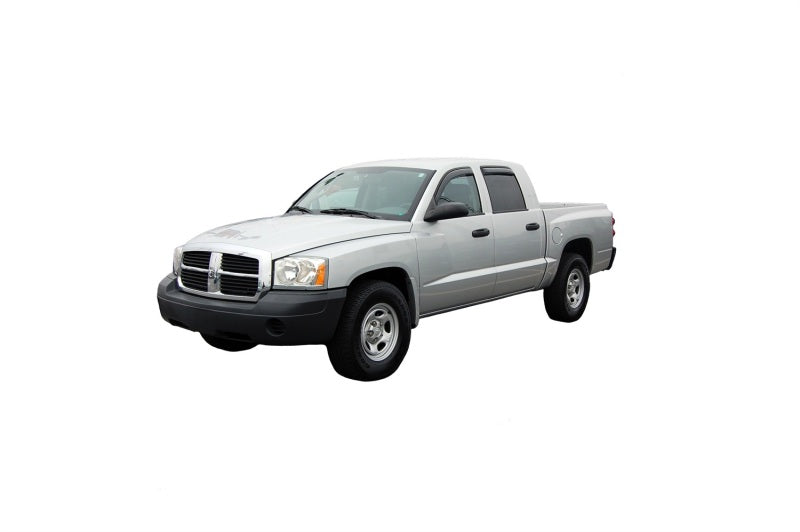 AVS 05-11 Dodge Dakota Quad Cab Ventvisor In-Channel Front & Rear Window Deflectors 4pc - Smoke - GTR Auto