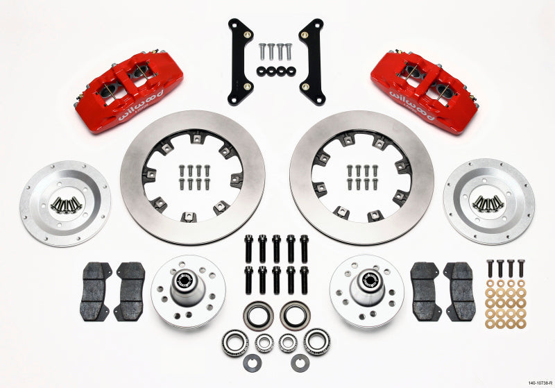 Wilwood Dynapro 6 Front Hub Kit 12.19in Red 70-78 Camaro - GTR Auto