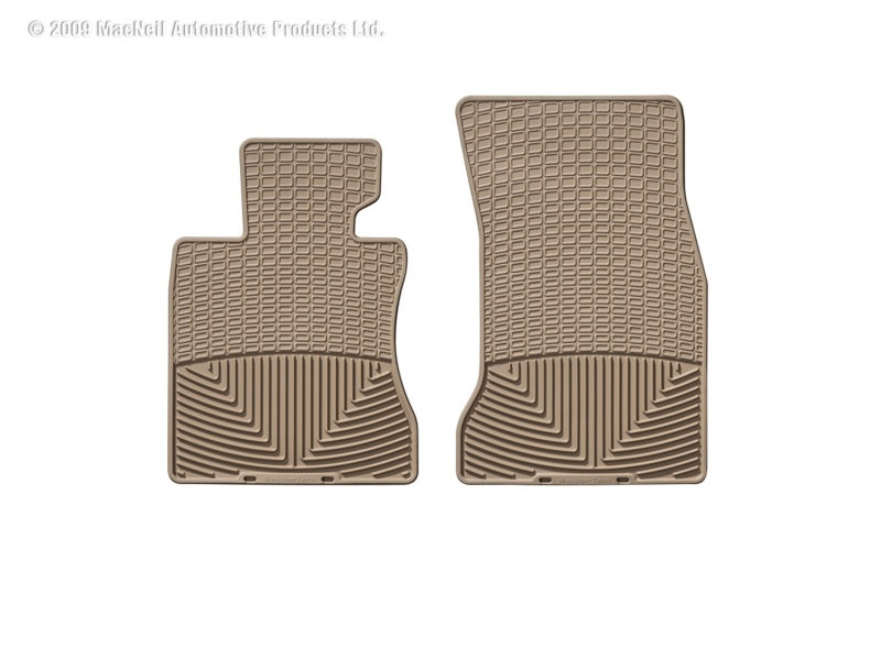 WeatherTech 04-07 BMW 525i Front Rubber Mats - Tan - GTR Auto