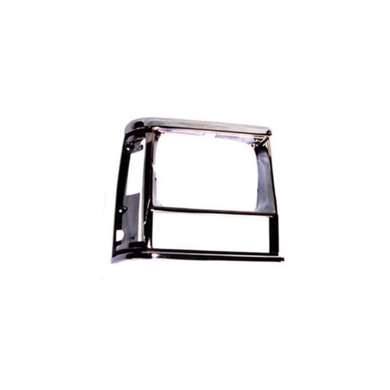 Omix RH Chrome Blk Headlight Bezel 84-01 Cherokee (XJ) - GTR Auto